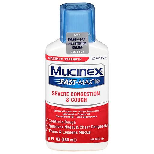 Mucinex Liquid Fast-Max, Severe Congestion & Cough