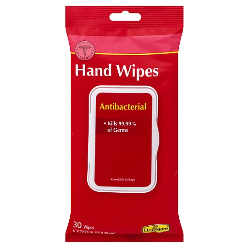 Wipe Essentials Antibacterial Hand Wipes - 30 ct