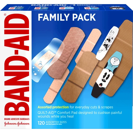 Tijdig Super goed krant Band-Aid Brand Adhesive Bandage Family Variety Pack in Assorted Sizes  including Water Block, Sport Strip, Tough Strips, Flexible Fabric and  Disney Bandages for First Aid and Wound Care, 120 ct | Pantry 