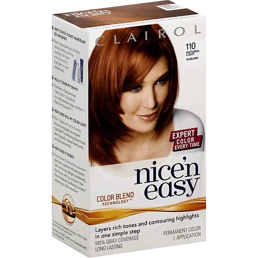 Nice N Easy Permanent Color, Born Red, Natural Light Auburn 6R/110 | Hair  Coloring | ValuMarket