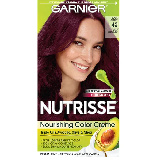 Garnier Nourishing Hair Color Creme, 42 Deep Burgundy (Black Cherry), 1 kit | Buehler's