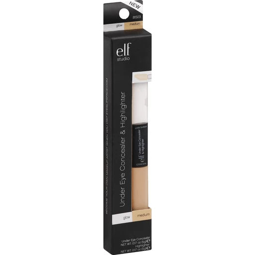 ELF Studio Under Eye Concealer & Highlighter, Glow/Medium | Cosmetics | Riesbeck