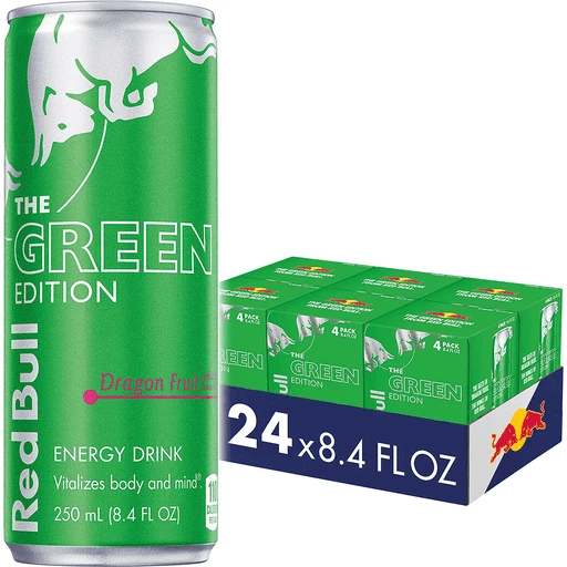 Red Bull Energy Drink, The Green Edition, Dragon Fruit, 8.4 Fl Oz (6 4 Pack) | Shop | Johnson's Sterling Market AGNE