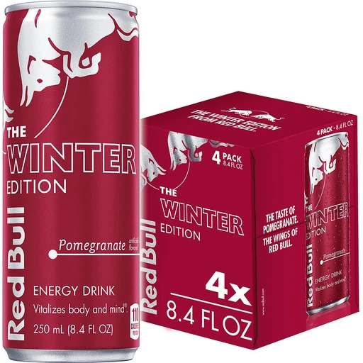 Red Bull Winter Edition Pomegranate 4 Pack | Soft Drinks |