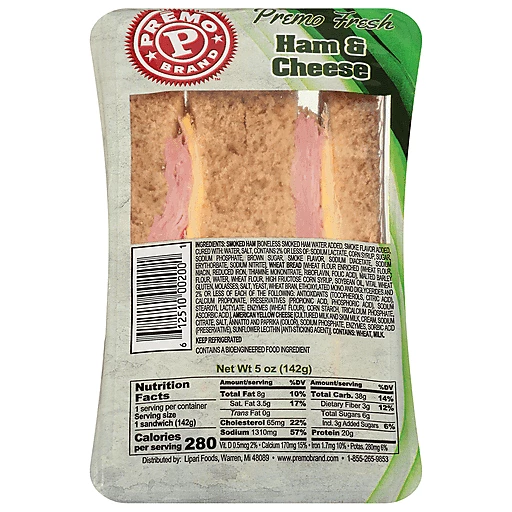 Premo Sandwich, Ham & Cheese 5 oz