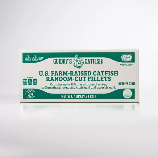 Guidry's 4lb Box IQF Catfish Random-Cut Fillets