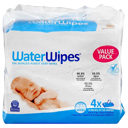 Water Wipes Chemical Free Baby Wipes 240 Ct, Shop