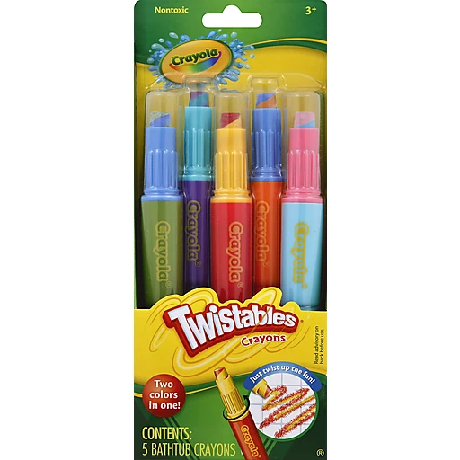 Crayola Twistables Bathtub Crayons 5 Ct, School Supplies