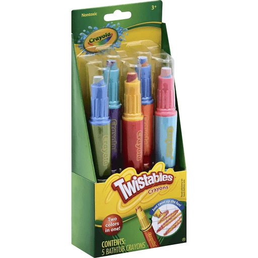 Crayola Twistables Bathtub Crayons, Color Swirl, Hygiene