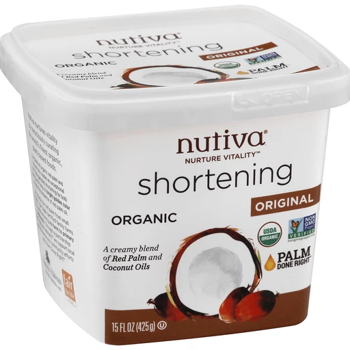 Nutiva Nurture Vitality Shortening, Organic, Original, More Oils &  Shortening
