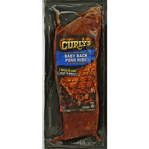 Curly's Back W/Barbecue Pork Ribs 24 Oz Pack | & Ribs | Market