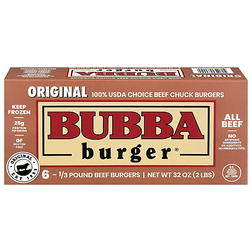 Bubba Burger Burgers, Original 6 Ea