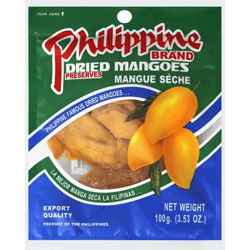 Philippine Brand Dried Mangoes 100g 