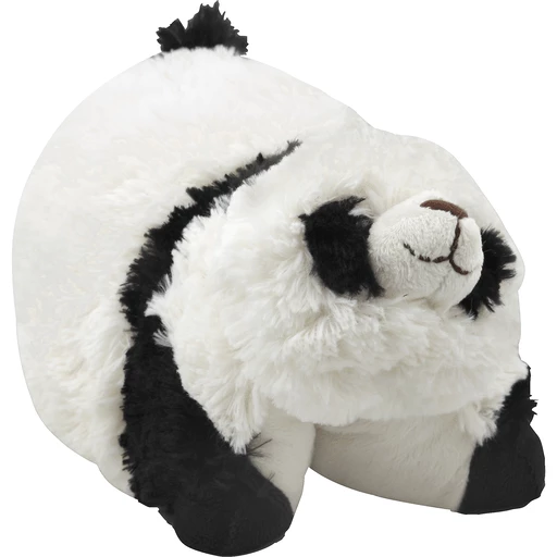 Pillow Pets Pee-Wees Stuffed Animal, Plush Folding, Comfy Panda 