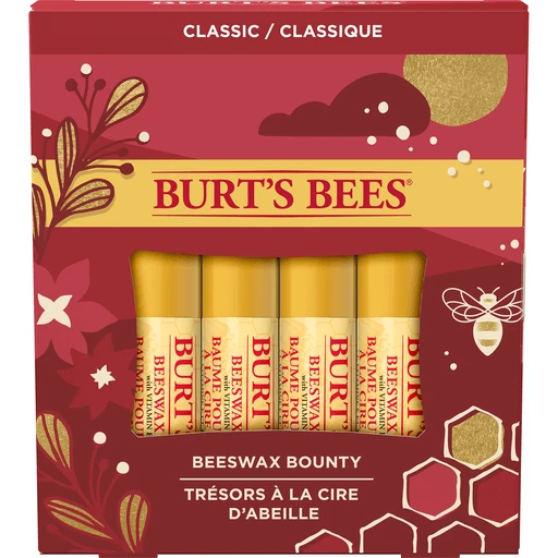 Organic Lip Balm Multi Flavor - 4 Pack Organic Gifts for Women, All Natural  Lip Balm Holiday