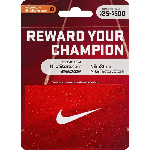Permanentemente Reclamación Mesa final Nike Gift Card, $25-$500 | Shop | Green Way Markets