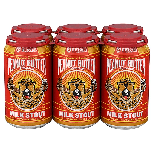 Belching Beaver Brewery Peanut Butter Flavored Milk Stout Beer 6 12 Fl Oz | Beer | A&J Market
