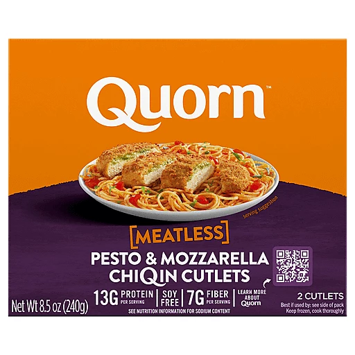 Quorn Chiqin Cutlets, Pesto & Mozzarella, Meatless 2 Ea | Frozen Foods |  Foster's