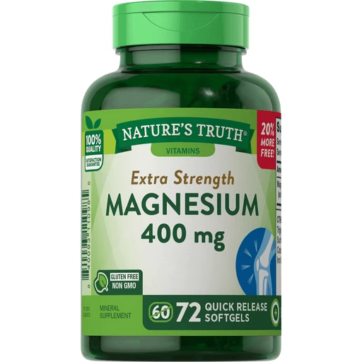 Nature's Truth Extra Strength Magnesium 400 mg | Vitamins Supplements | Lake Mills Market