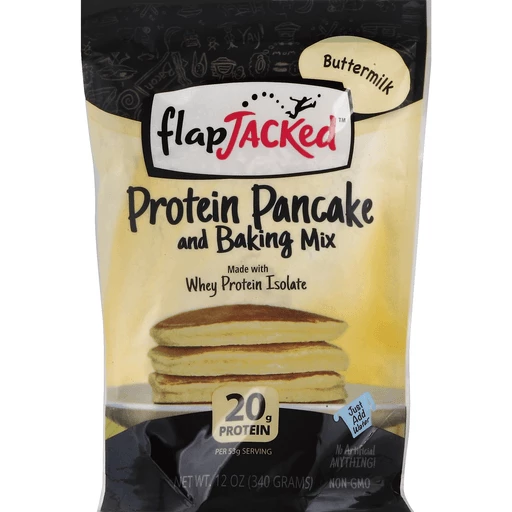 kandidatgrad Krydret entusiastisk FlapJacked Pancake and Baking Mix, Protein, Buttermilk | Pancake Mixes &  Syrup | Bassett's Market