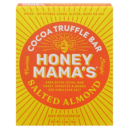  HONEY MAMAS Chocolate Cake Cocoa Truffle Bar, 2.5 OZ