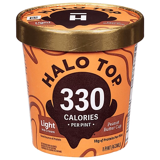 Halo Top Ice Cream, Light, Peanut Butter 1 Pt | Free, Low Fat & Diet | Family Fare