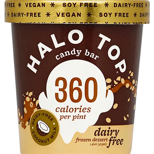 Halo Top® Candy Bar Dairy Free Frozen Dessert 1 pt. Tub | Ice Cream Uncle Giuseppe's