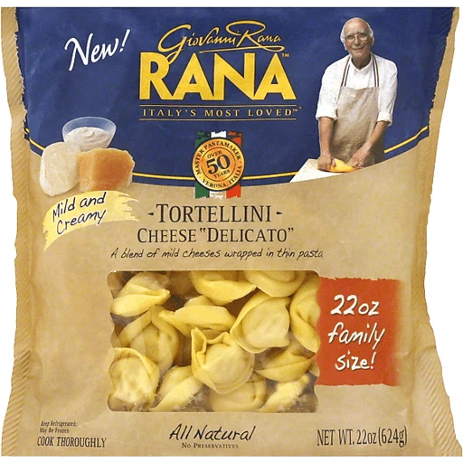 Giovanni Rana Cheese Delicato Tortellini 22 oz. Stand-Up Bag, Pasta &  Salads