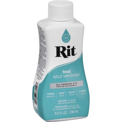 Rit All Purpose Dye, Teal - 8.0 fl oz