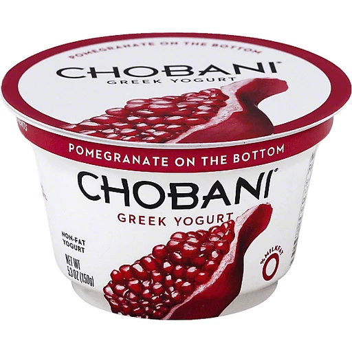 Chobani Yogurt, Greek, Nonfat, Pomegranate On The Bottom 5.3 Oz