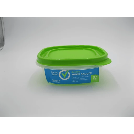 Simply Done Durable Small Square Container & Lid