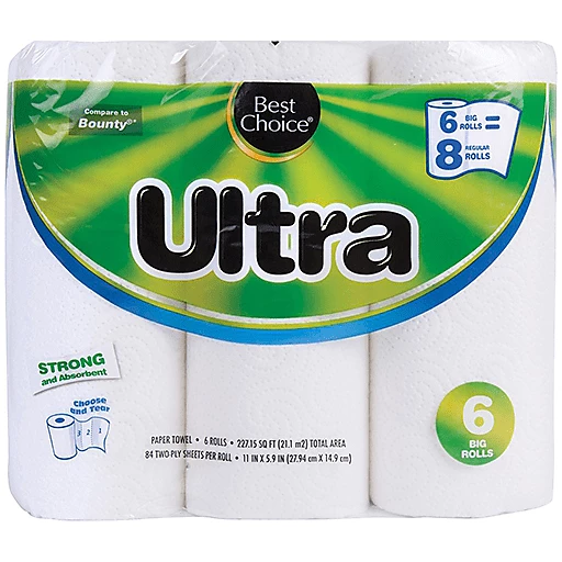 Best Choice Ultra SAS White Big Roll Paper Towels