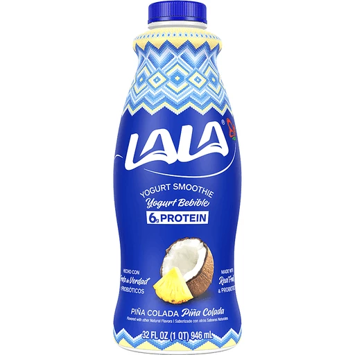 Lala® Pina Colada Yogurt Smoothie with Probiotics 32 fl. oz. Bottle | Tony's