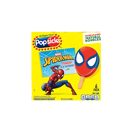 Popsicle Ice Pops Marvel Spider-Man,  oz, 6 Ct | Frozen Foods | OK  Country Mart