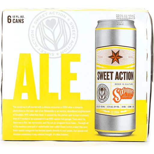 dak salami Relatief Sixpoint Brewery Sweet Action NYC Ale Beer 6-12 fl oz Cans | Seasonal &  Craft | Festival Foods Shopping