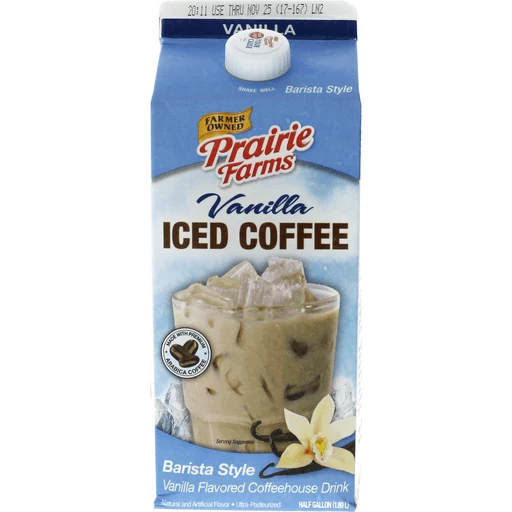 Prairie Farms Barista Style Vanilla Iced Coffee 0.5 gl, Iced