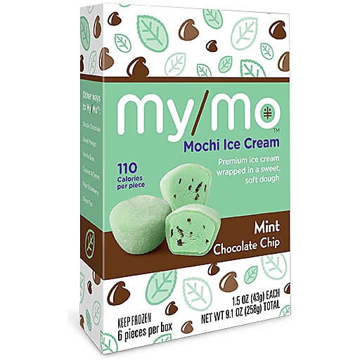 My Mo Mochi Ice Cream Mint Chocolate Chip Ice Cream Treats Toppings D Agostino