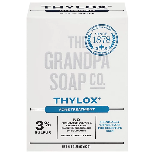 Grandpa's Thylox Acne Treatment Bar Soap with Sulfur | Facial | Green Way  Markets