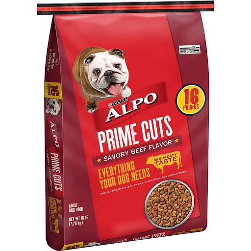 Purina ALPO Dry Dog Food, Prime Cuts Savory Beef Flavor - 16 lb. Bag |  Buehler's