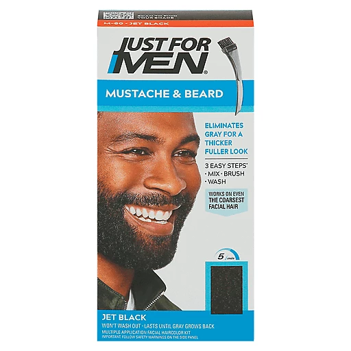 Just For Men Jet Black M-60 Mustache & Beard Color 1 kit | Hair Coloring |  Remke Markets