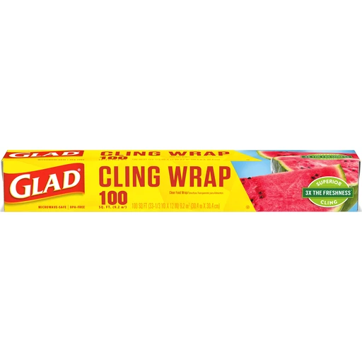 GLAD CLING WRAP, Aluminum Foil & Wax Paper
