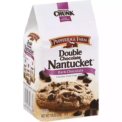 Pepperidge Farm Cookies, Double Chocolate Nantucket, Dark ...