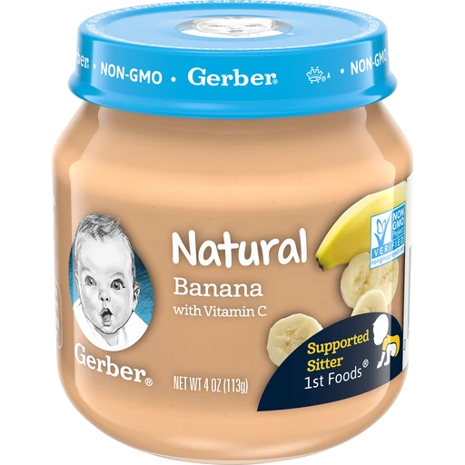 gerber banana baby food carbs