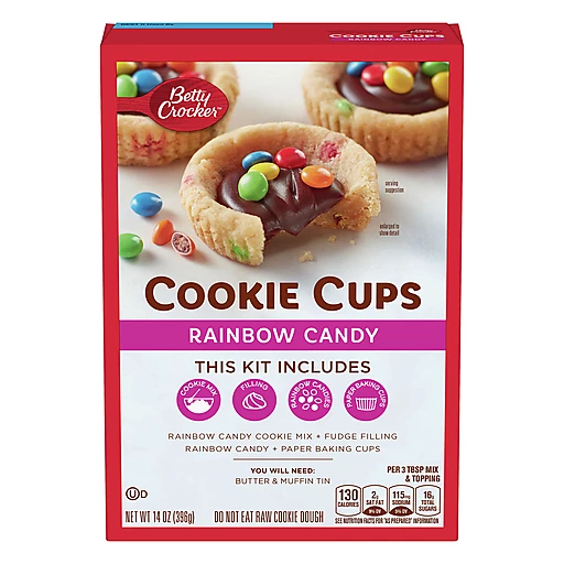 Utrolig Pounding Skibform Betty Crocker Cookie Cups Rainbow Candy | Bread, Muffin & Scone Mix |  Brooklyn Harvest Markets