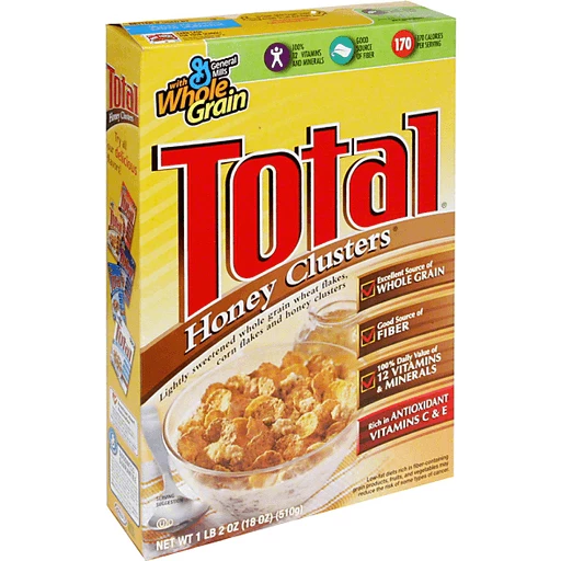 Total Cereal, Honey Clusters, Cereal