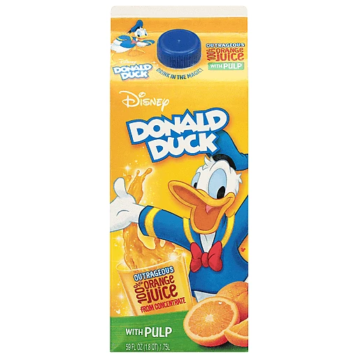 Disney 100% Juice, Orange, Donald Duck 59 fl oz | Dairy | Walt's Food  Centers