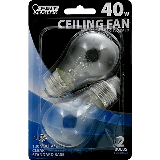 Feit Electric Light Bulbs Ceiling Fan Clear 40 Watts Batteries Lighting Houchen S My Iga - What Light Bulbs For Ceiling Fan