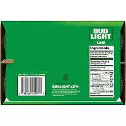 Bud Light Lime Beer 6 Pack 12 Fl