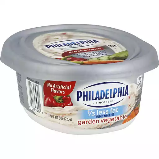 Philadelphia 1 3 Less Fat Garden Vegetable Cream Cheese Cream