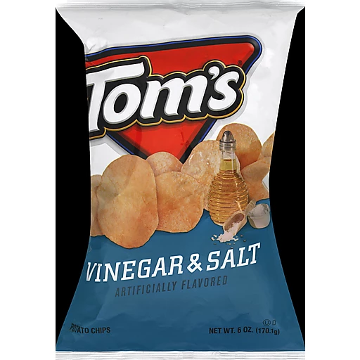 Tom's® Vinegar Salt Potato Chips 6 Oz. Bag Potato Quality Foods